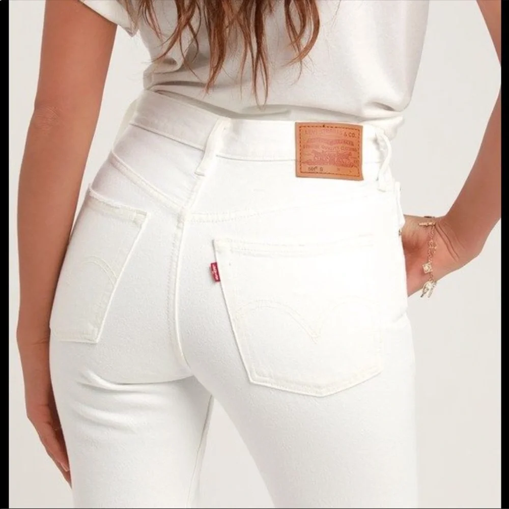 NWT 501 Levi’s white jeans. - Picture 5 of 16